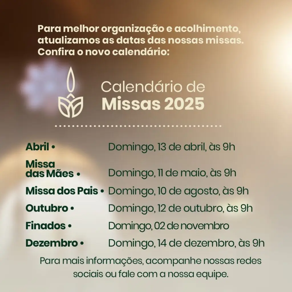 Calendário de Missas